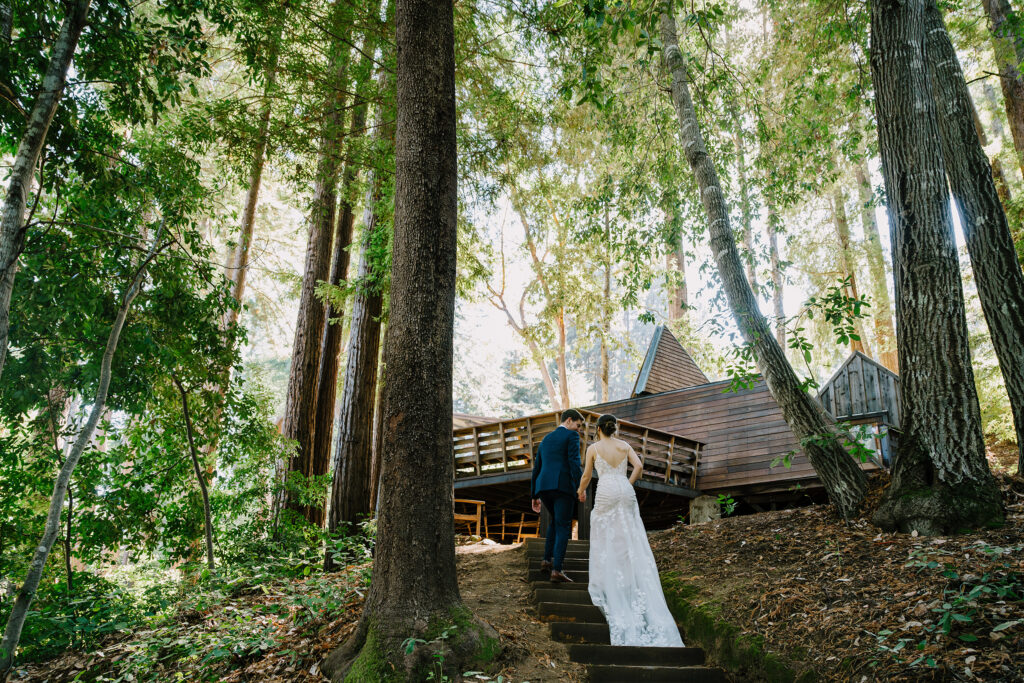 bride and groom at sequoia-retreat-center